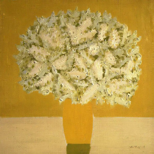 Букет, 1989, холст, масло, 100х100 Собственность автора