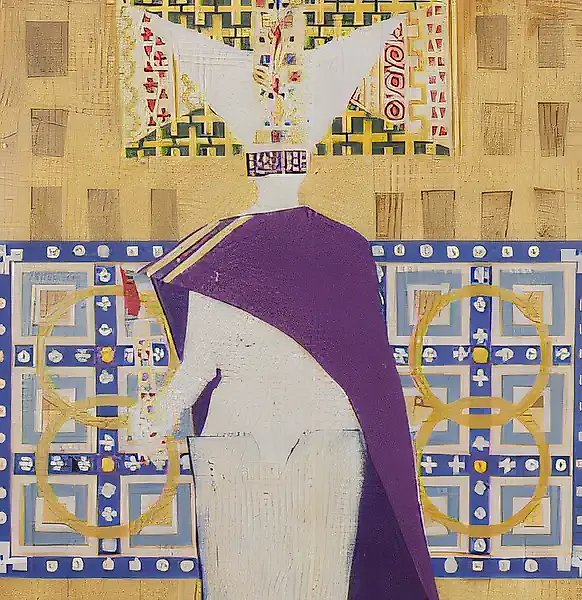 Tsarina, 1992, mixed technique, 150x100 Author`s property
