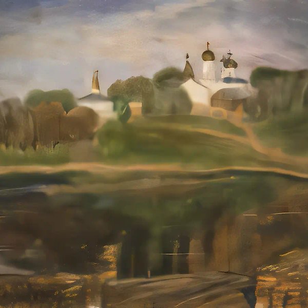 Ferapontov Monastery, 1973, paper, water-colour, 105x113. Author`s property