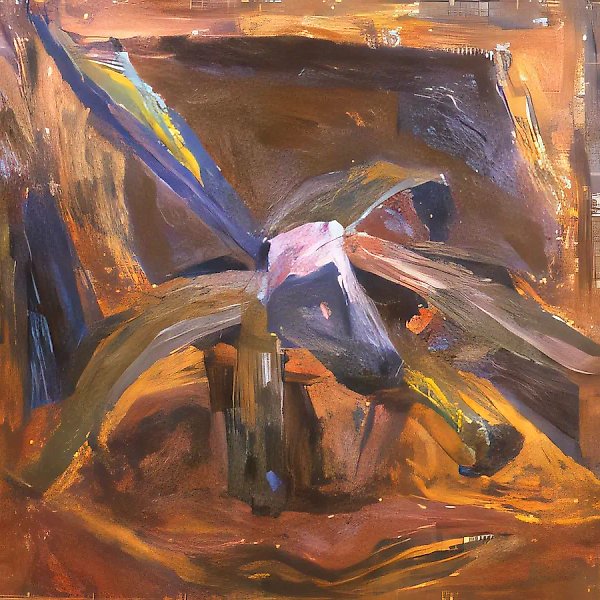 Agave, 1978, canvas, oil, 101x103. Author`s property
