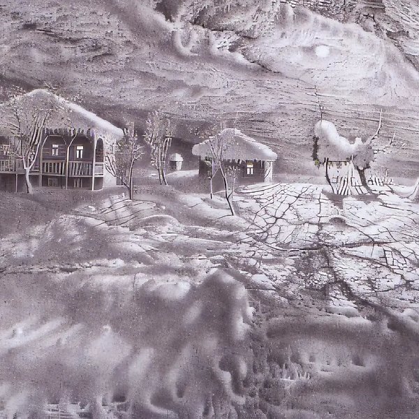Имеретинская зима N8, 1989, бумага, офорт, 43х65 Собственность автора