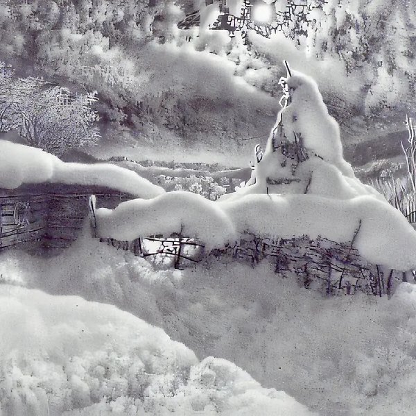 《伊梅列季亚的月夜》系列之二，1992年，纸本，铅笔，43x65，作者自藏