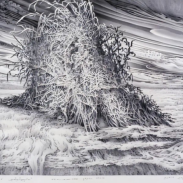 Стог. Из серии "Облака"., 1991, бумага, карандаш, 48х70 Собственность автора