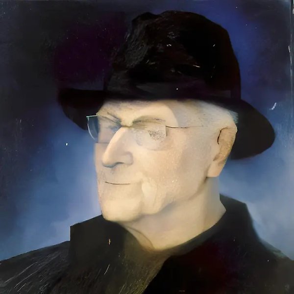 Portrait of Ivanov-Musatov, 1983, oil, 71x57 Author`s property