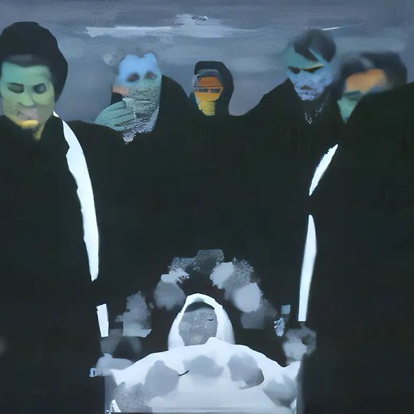 Похороны, 1992, холст, масло, 120х180 Собственность авторов