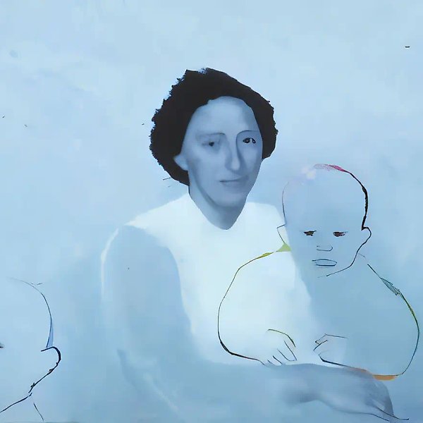 Мадонна, 1992, холст, масло,   Собственность авторов