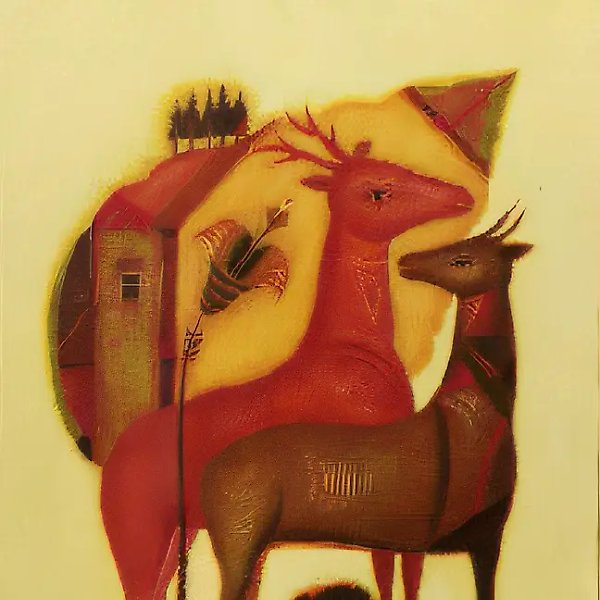 秋天，1992年，油画，69x50厘米。私人收藏。俄罗斯。