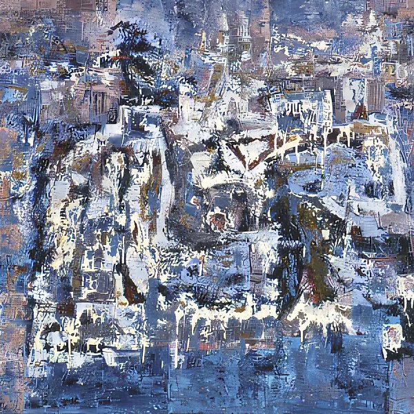 Танец белого слона, 1994, холст, масло, 90х105 Собственность Всемирного Банка.