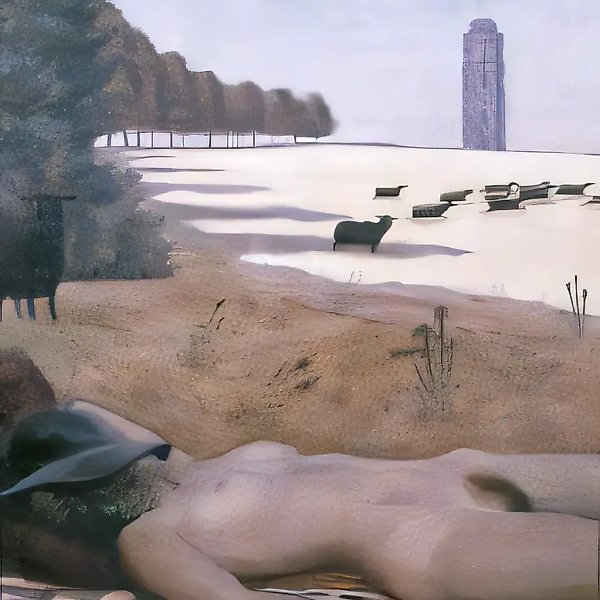 Слияние с природой, 1993, холст, масло, 75х65 Собственность автора