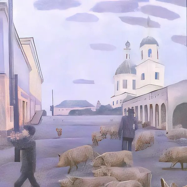 Исход, 1993, холст, масло, 75х65 Собственность автора