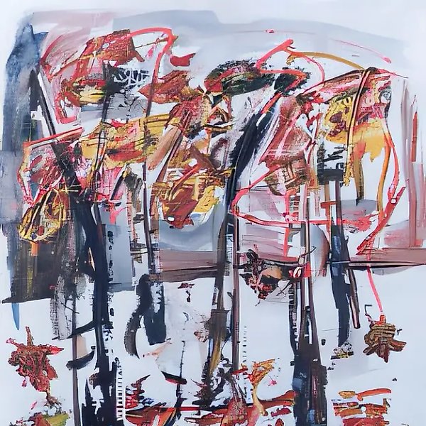 Берёзы, 1991, бумага, смешанная техника, гуашь, акварель, карандаш, 70х50. Частная коллекция, Португалия