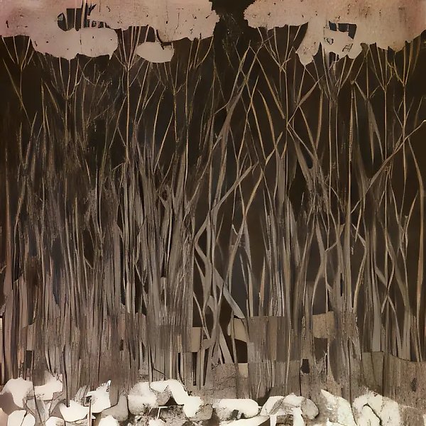 Травы, 1994, шелк, красители, 78х77