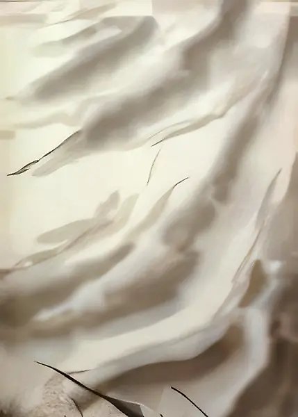 Вода, 1994, шелк, красители, 87х43