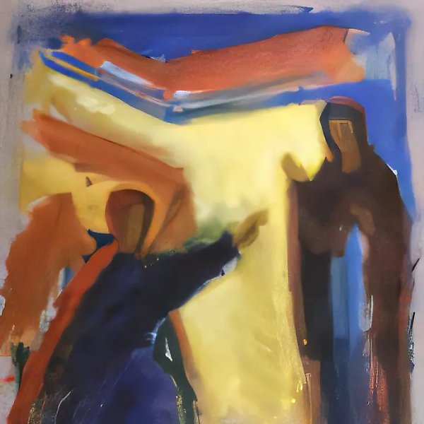 Annunciation, 1993, canvas, oil, 154x120. Author`s property