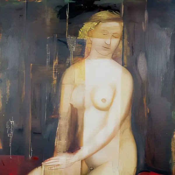 Обнаженная., 1995, холст, масло, 120х100 Собственность автора.