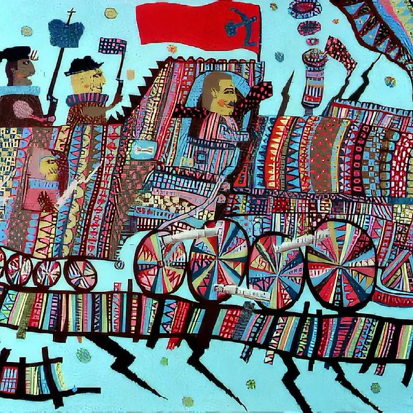 Паровоз, 1990, холст, масло, 100х150 Частная коллекция. Москва