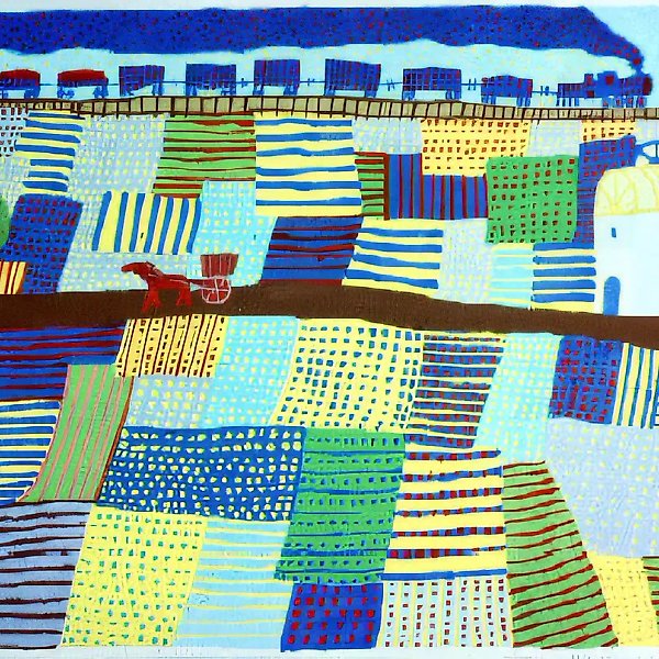 Ван Гог. После дождя., 1990, бумага, гуашь, 25х35 Собственность автора