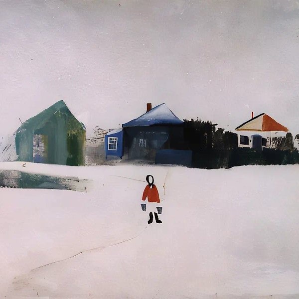 Деревня, 1987, холст, масло, 120х150 Собственность РОСИЗО