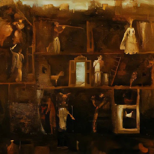 Театр Шекспира, 1990, холст, масло, 60х80. Собственность автора