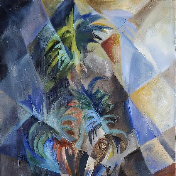 芦荟,1994年,布面油画,80×60