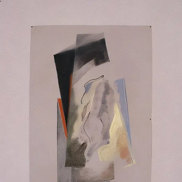 乐观三联画《生命已逝》。第一部分,1996年,纸本,粉彩,70×50