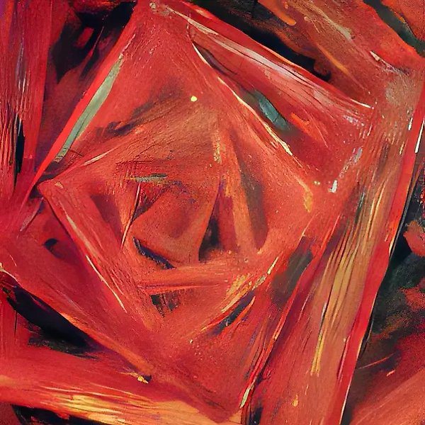 Square Rose, 1989, canvas, oil, 100x80