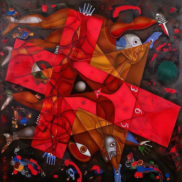 Год "33", 1993, холст, масло, 140х140
