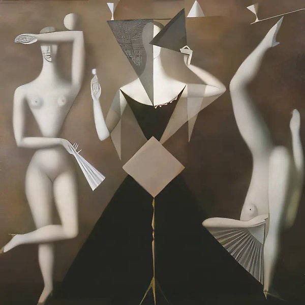Мойры, 1994, холст, масло, 140х140