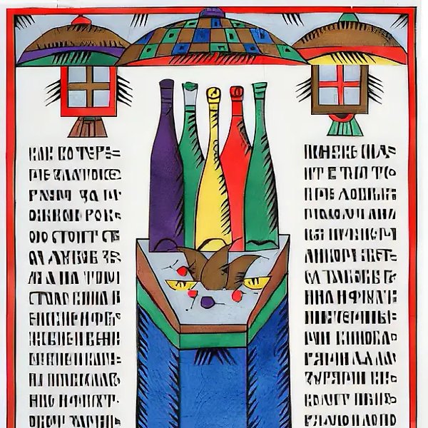 Посвящение А. Шаталову, 1993, бумага на картоне, тушь, акварель, авторский текст, 27х39. Собственность автора