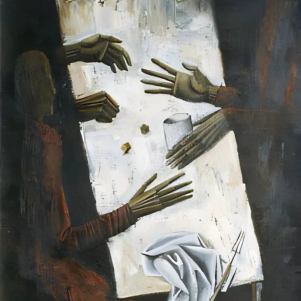 Игроки, 1992, холст, масло, 90х70. Частная коллекция. Москва