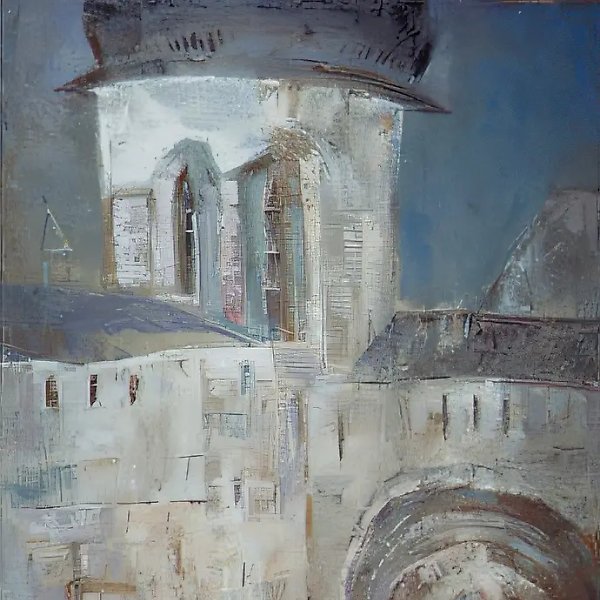 White Walls, 1994, canvas, oil, 90x100. Author`s property