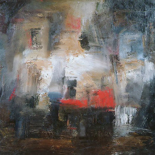 Red and White, 1992, canvas, oil, 80x100. Private collection