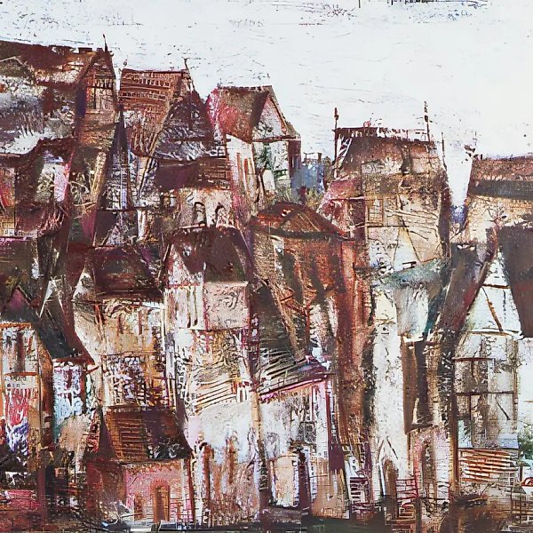 Romantic Landscape, 1993, canvas, oil, 70x100. Author`s property