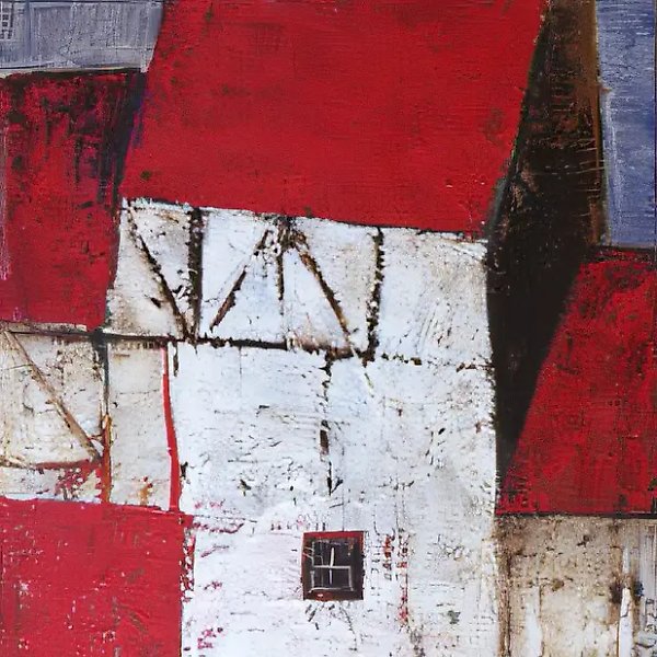 White House, 1993, canvas, oil, 50x35. Property of a Moscow gallery