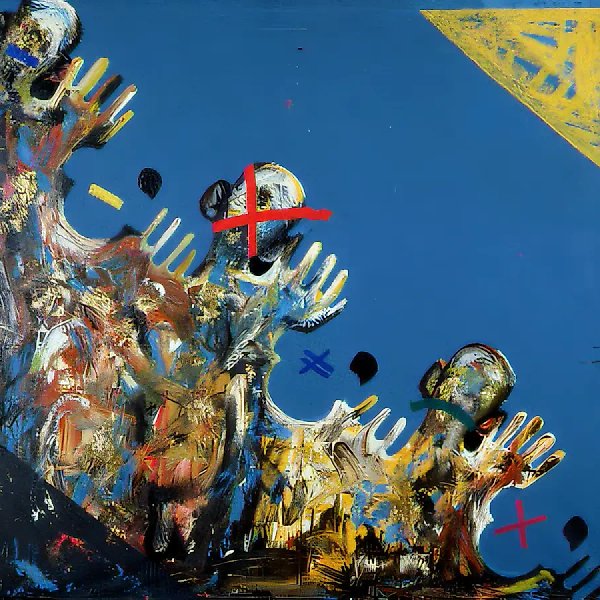 Противостояние, 1990, холст, масло, 166х156. Собственность автора