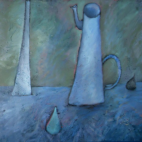 Бутылка и кувшин, 1991, холст, масло, 80х100. Частная коллекция. Лондон