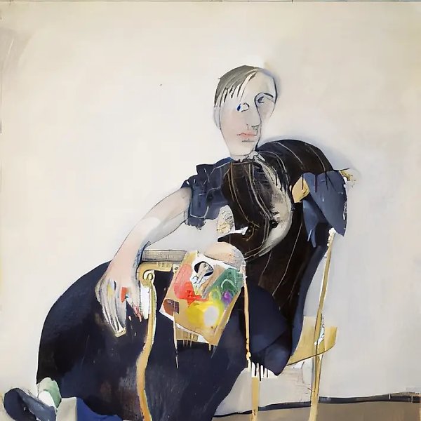 Self-portrait, 1992, canvas, oil, 170x124 Private collection. France