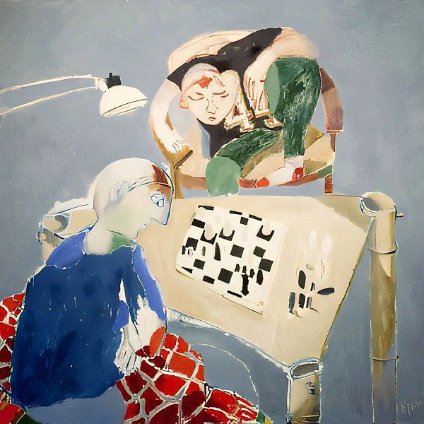 Chess, 1994, canvas, oil, 160x170. Author`s property