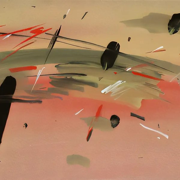 Горизонтальный ритм, 1988, бумага, гуашь, 30х40 Собственность автора