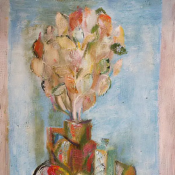 Натюрморт с лунником, 1980, холст, масло, 86х100 Собственность автора