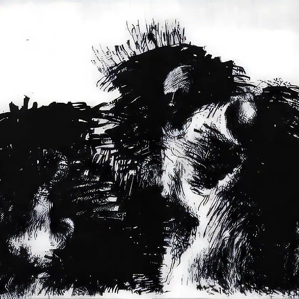 From the Series "Ascending Simple Truths". Sheet 7, 1983, paper, indian ink, 61x65 Private collection. Spain