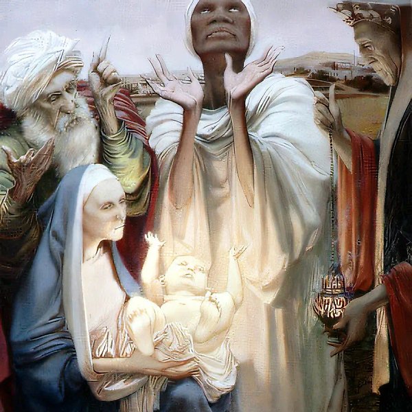 Gifts of the Magi, 1994, levkas, oil, 40x40 Author`s property