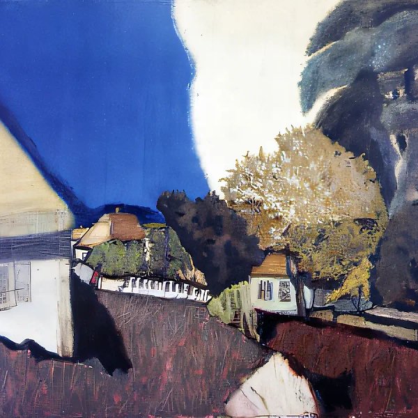 Лето, 1991, холст, масло, 75х90 Коллекция банка "Столичный". Москва.