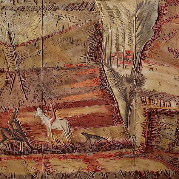 Лето, 1988, мозаика, 100х120 Собственность автора