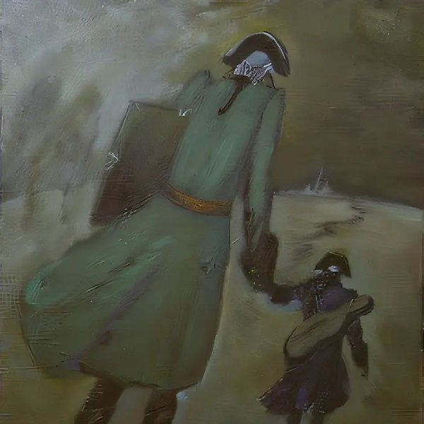 Шаги гения, 1993, холст, масло, 100х80 Собственность автора