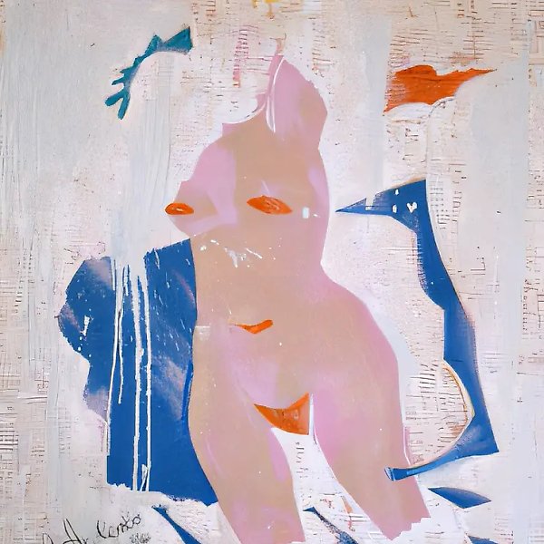 Из пены морской ..., 1994, холст,масло, 120 х 100