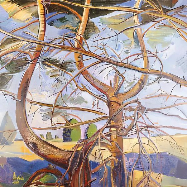 I devote my lyre..., 1997, oil on canvas, 115x100 Author`s property