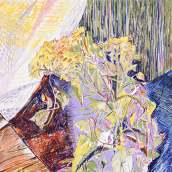A july bunch., 1996, paper, pastel, 49x45 Author`s property