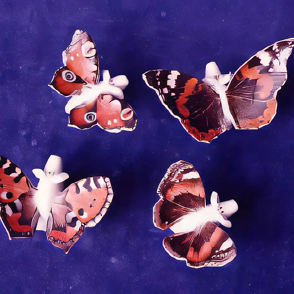 Свинки с крыльями бабочки (4 наименования), 1994, фарфор, 5х5,5х7,5...6х6х7 Собственность автора