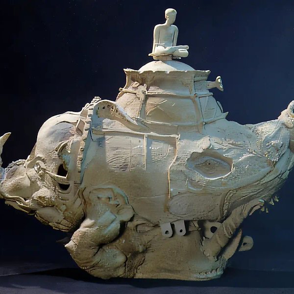 Path, 1986, ceramics, 51x63. Author`s property